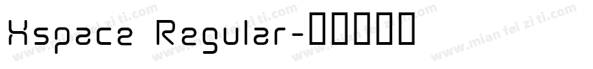 Xspace Regular字体转换